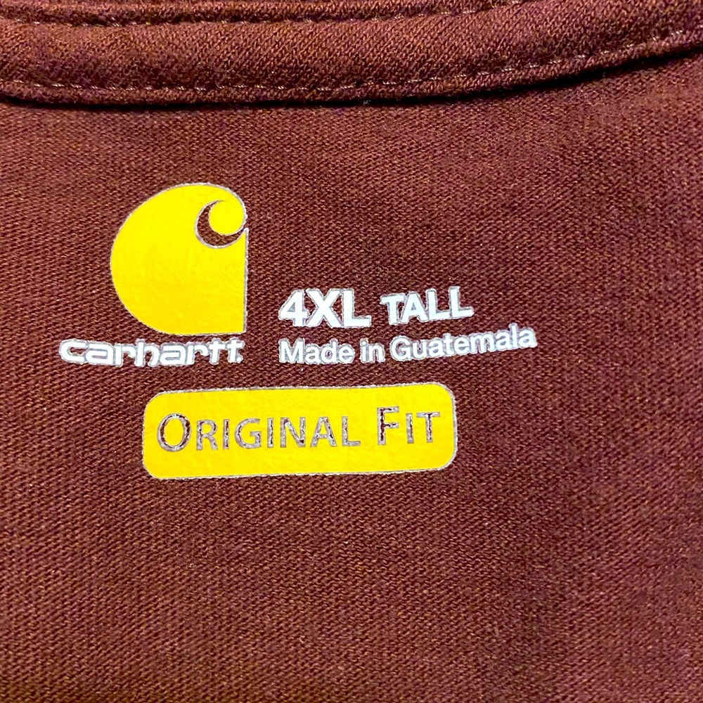 Maroon Carhartt original fit short sleeve t-shirt